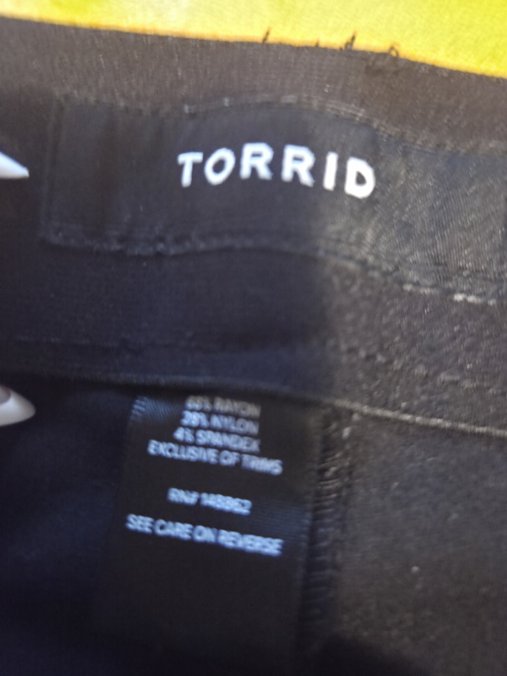 Torrid Black Womens Black Pants